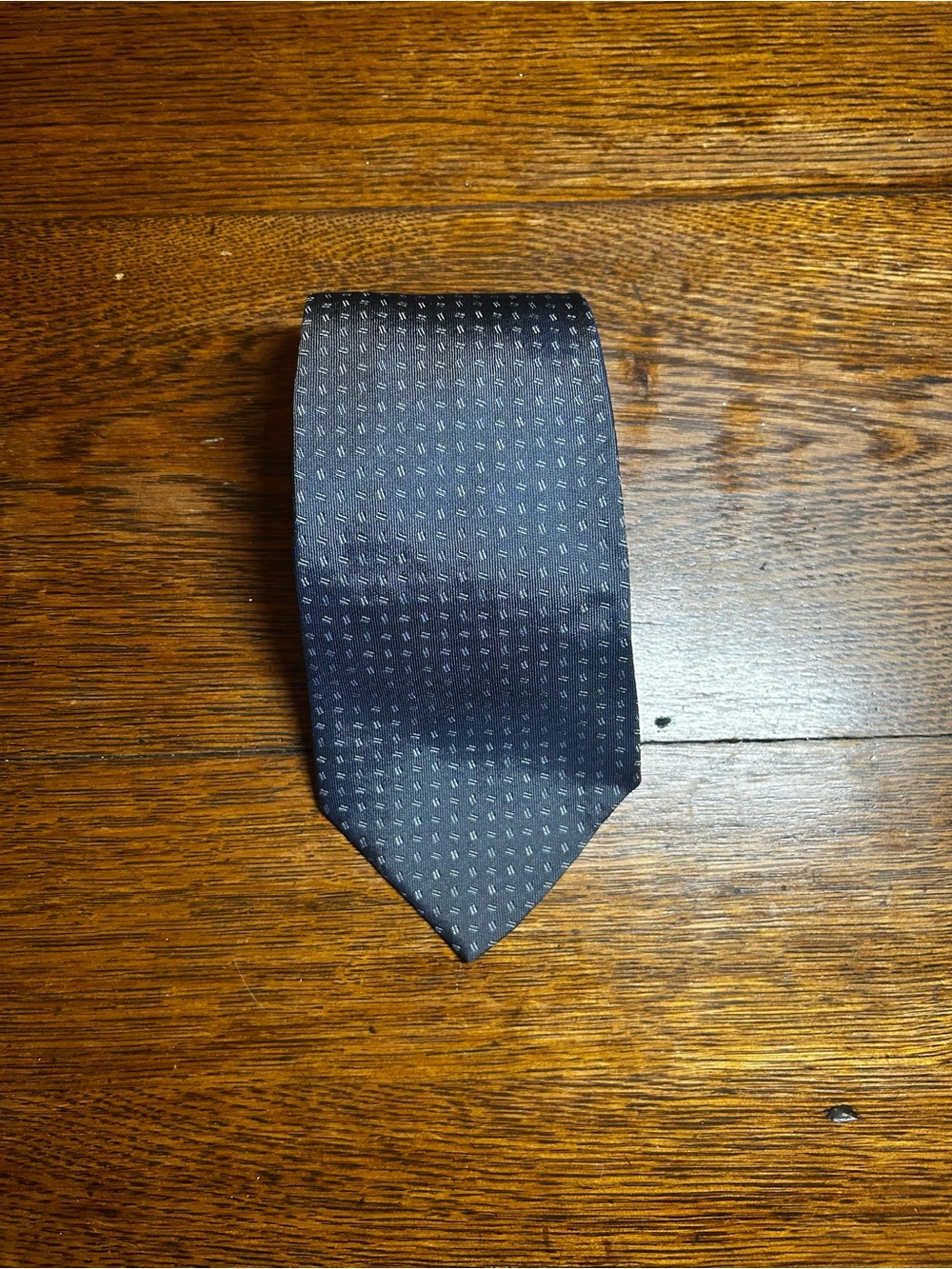 Hermes Classic Navy Patterned Men's Tie